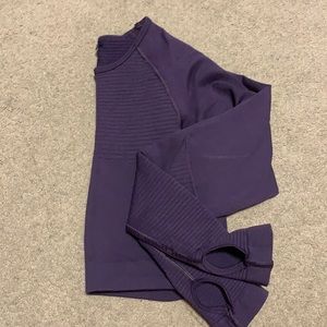 alphalete revival long sleeve crop top